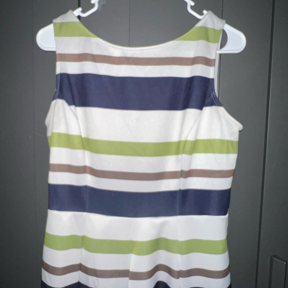 Eva Mendes Striped Dress